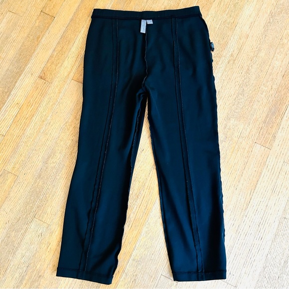 Sweaty Betty Black Pin Tuck Zippered Pockets Yoga Pants, size 14 - Picture 7 of 11